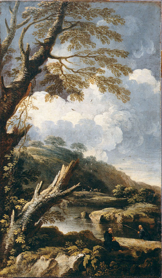 monks fishing